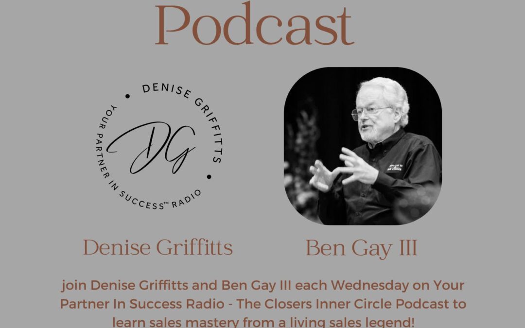 Discover the art of closing deals like never before with two incredible experts: Denise Griffitts and Ben Gay III.